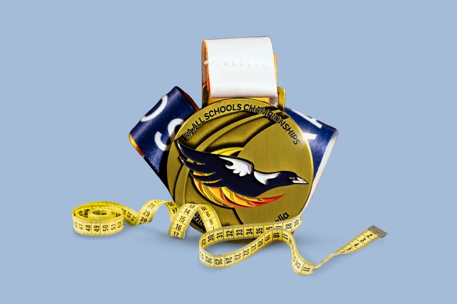 Custom School Sports South Australia medal