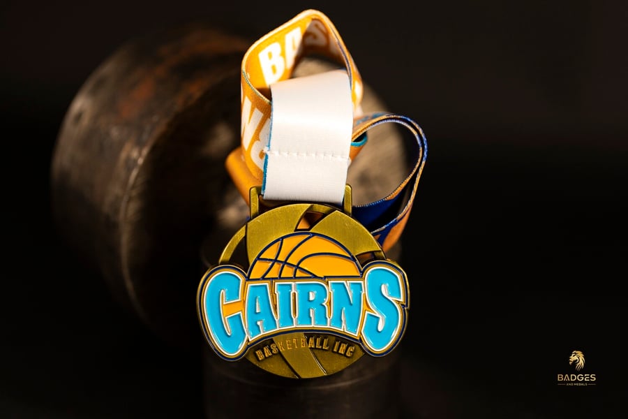 Cairns Basketball custom medal