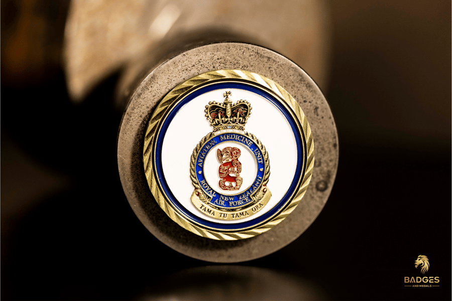 Picture of Royal New Zealand Air Force Aviation Medicine Unit challenge coin.