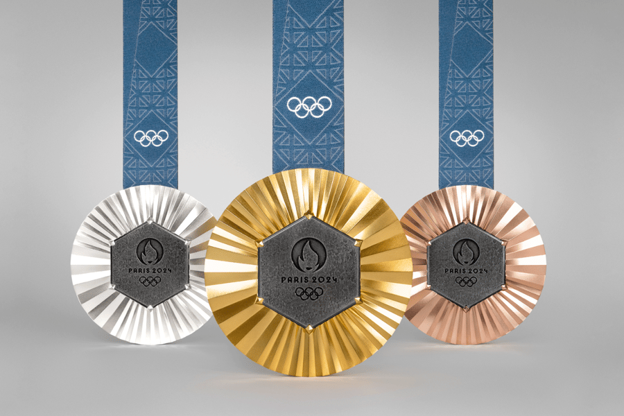 New Paris Olympic medals looking shiny and crisp